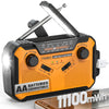 3000mAh Portable Emergency Solar Power Radio Hand Crank Charging AM/FM Weather Radio Led Reading Flashlight Bank Phone Charger