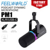 FEELWORLD XLR/USB Podcasting Dynamic Microphone PM1 for Podcasting Recording Gaming Live Streaming
