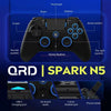 New Qrd Spark N5 Wireless Controller For ps5 Ps4 Ps3 Ios Android Pc Hall Effect 9-Color Led Lights Vibration Effect Gamepad