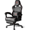 Big and Tall Gaming Chair 400lb Weight Capacity with Footrest, Ergonomic Video Game Chair for Adults with Oversized Headrest
