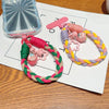 INS Cute Creative Cartoon Mobile Phone Universal Lanyard Three-Color Wrist Strap Hand-Woven Hand Rope Phone Hanging Accessories