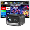 VIVICINE 1080p Full HD Portable Home Theater Projector 4K,Support Auto Focus Auto Keystone for Videos Games Movies