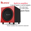Ibass Active 12 inch 300W Peak Power Subwoofer With Echo Wall Amplifier Bookshelf 2.0 Audio Home Theater Music Center Boombox