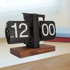 Digital Flip Down Clock Retro Automatic Turning Battery Operated Mechanical for Home Room Office Decoration