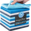 Microfiber Cleaning Cloth - 12 Pack, Large 13" x13” Highly Absorbent Streak-Free Micro Fiber Cleaning Rags Towels for House