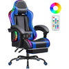 Gaming Chair, Video Game Chair with Footrest and Massage Lumbar Support, Ergonomic Computer Chair Height Adjustable